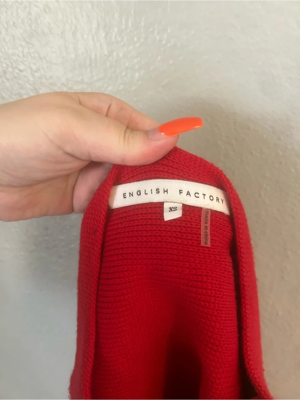 English factory knitted skirt